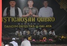 Istighosah Qubro bersama Kodim 0612 Tasikmalaya
