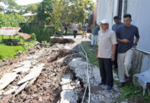 Kegiatan Ketua DPRD Kota Tasikmalaya, Sidak Jalan Longsor di Perumahan Almina Regency Kecamatan Bungursari